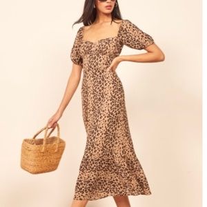 Reformation dress cheetah print